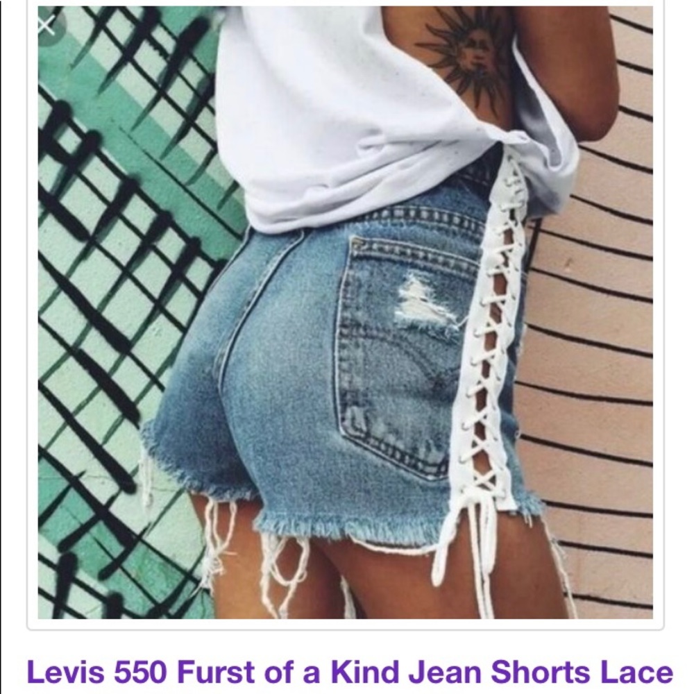 Levi Furst Of A Kind Lace Up Shorts